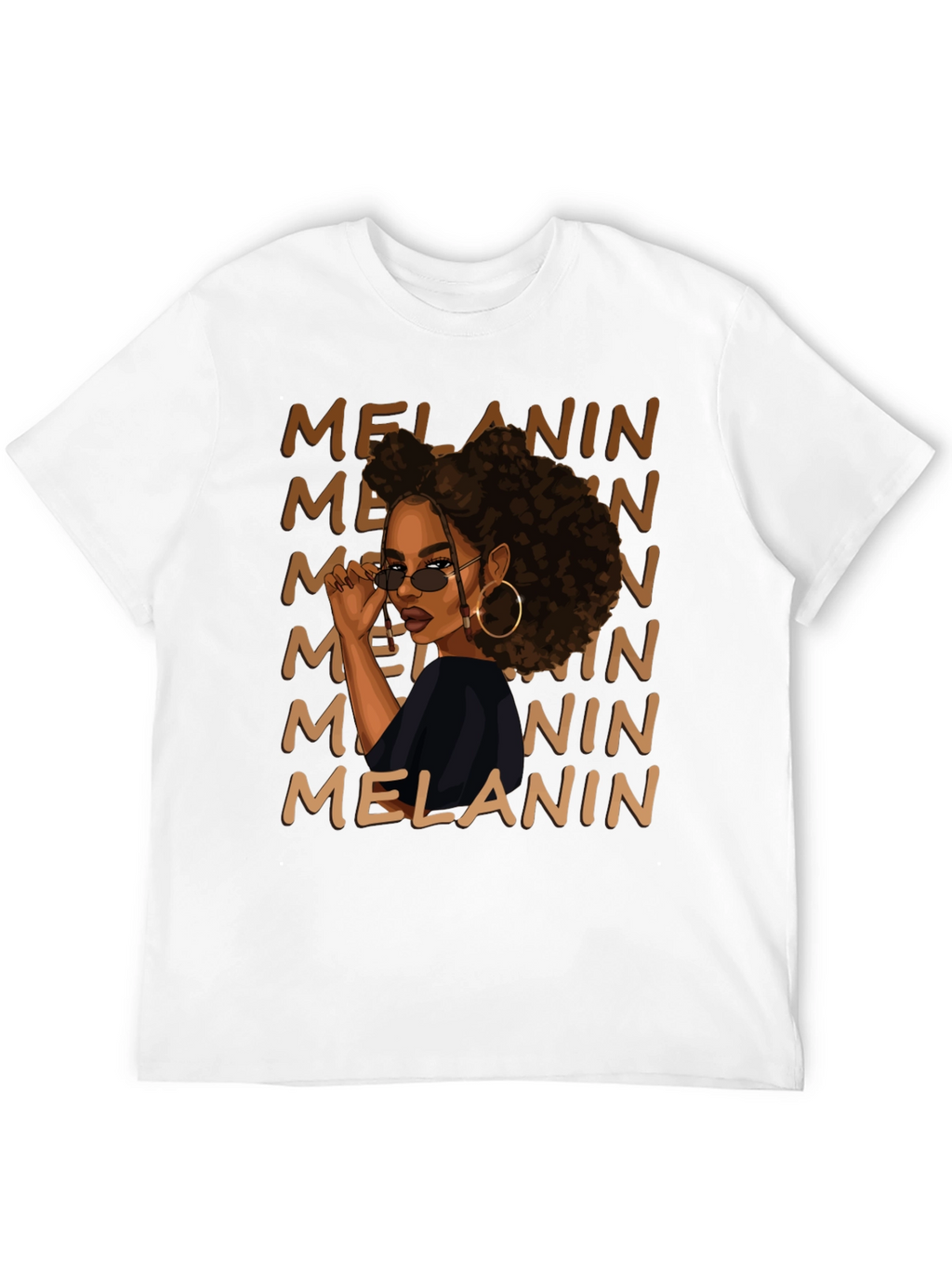 Melanin Queen Graphic Tee - Black