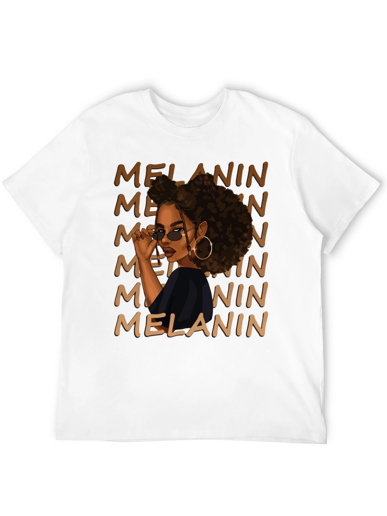 Melanin Queen Graphic Tee - Black