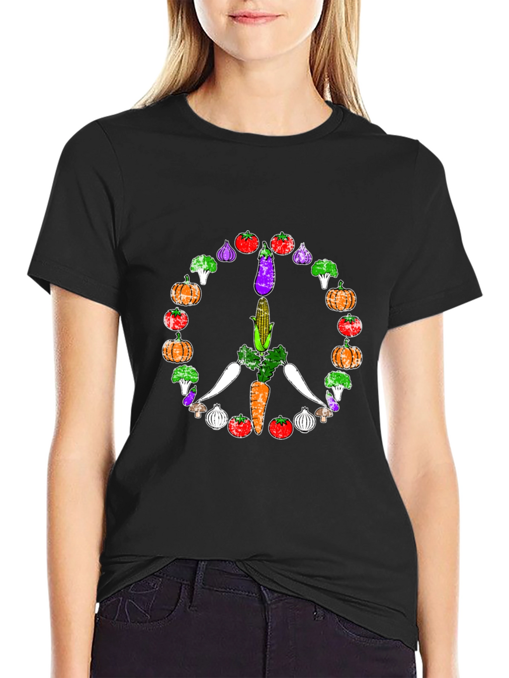 Vegan Peace Sign T-Shirt