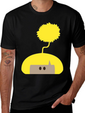 Whimsical Doodle T-Shirt - Unisex Black Tee