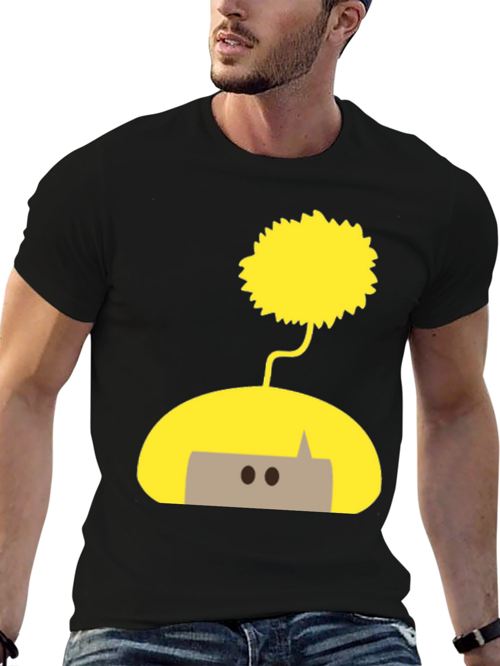 Whimsical Doodle T-Shirt - Unisex Black Tee
