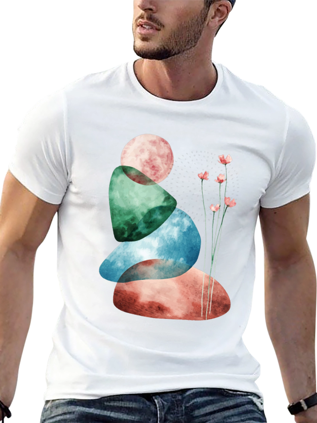 Zen Stone Stack T-Shirt - Relaxed Fit