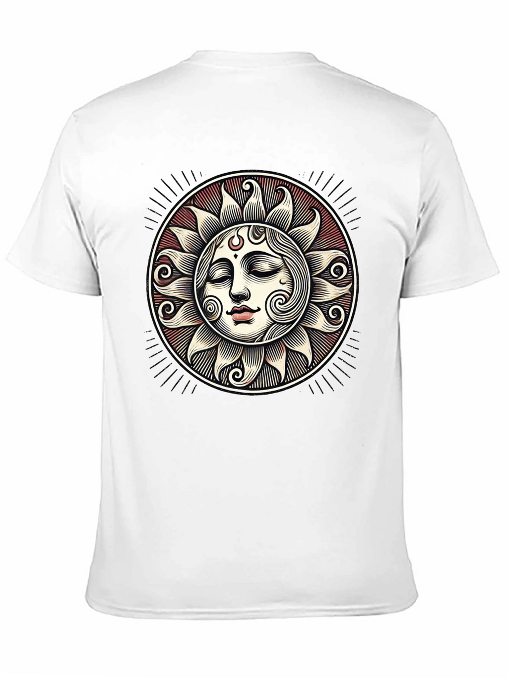 Celestial Sun Face Graphic Tee