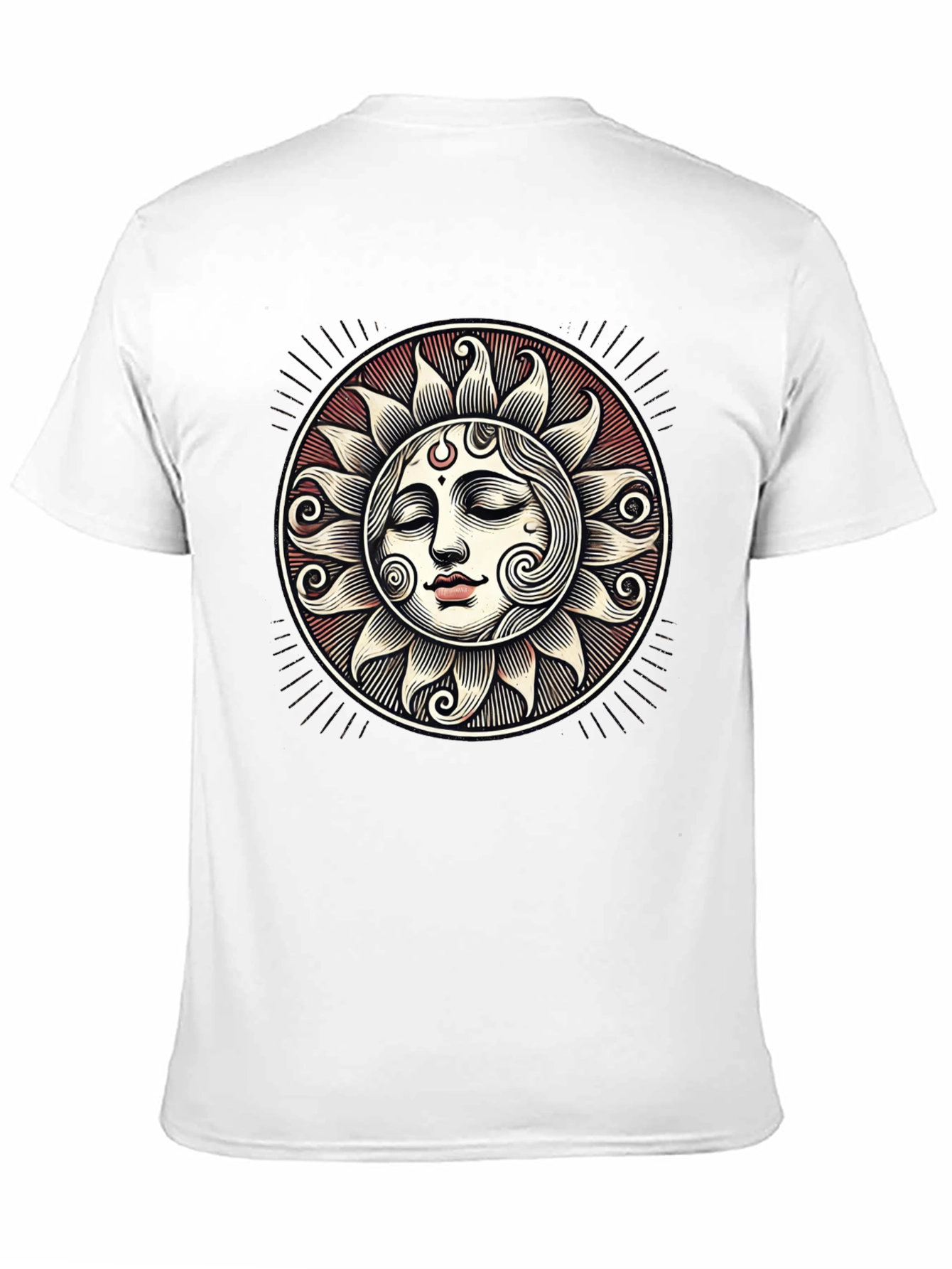 Celestial Sun Face Graphic Tee