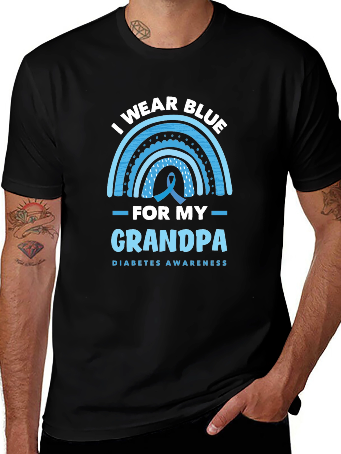 I Wear Blue for My Grandpa T-Shirt