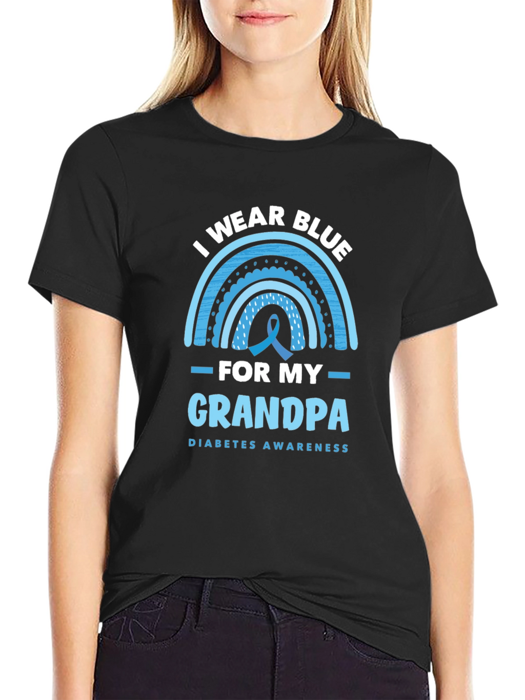 I Wear Blue for My Grandpa T-Shirt