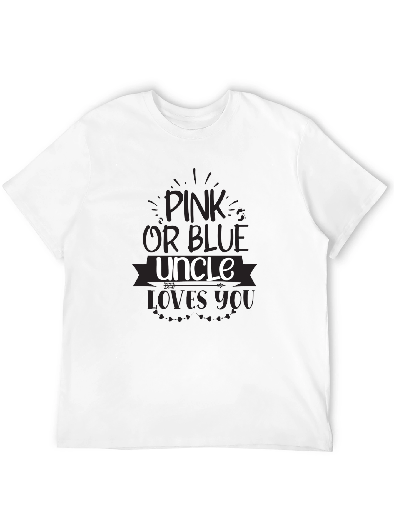 Pink or Blue Uncle Loves You T-Shirt