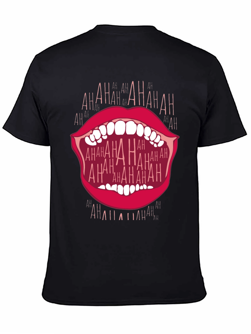 Laughing Mouth Graphic T-Shirt - Bold Statement Tee