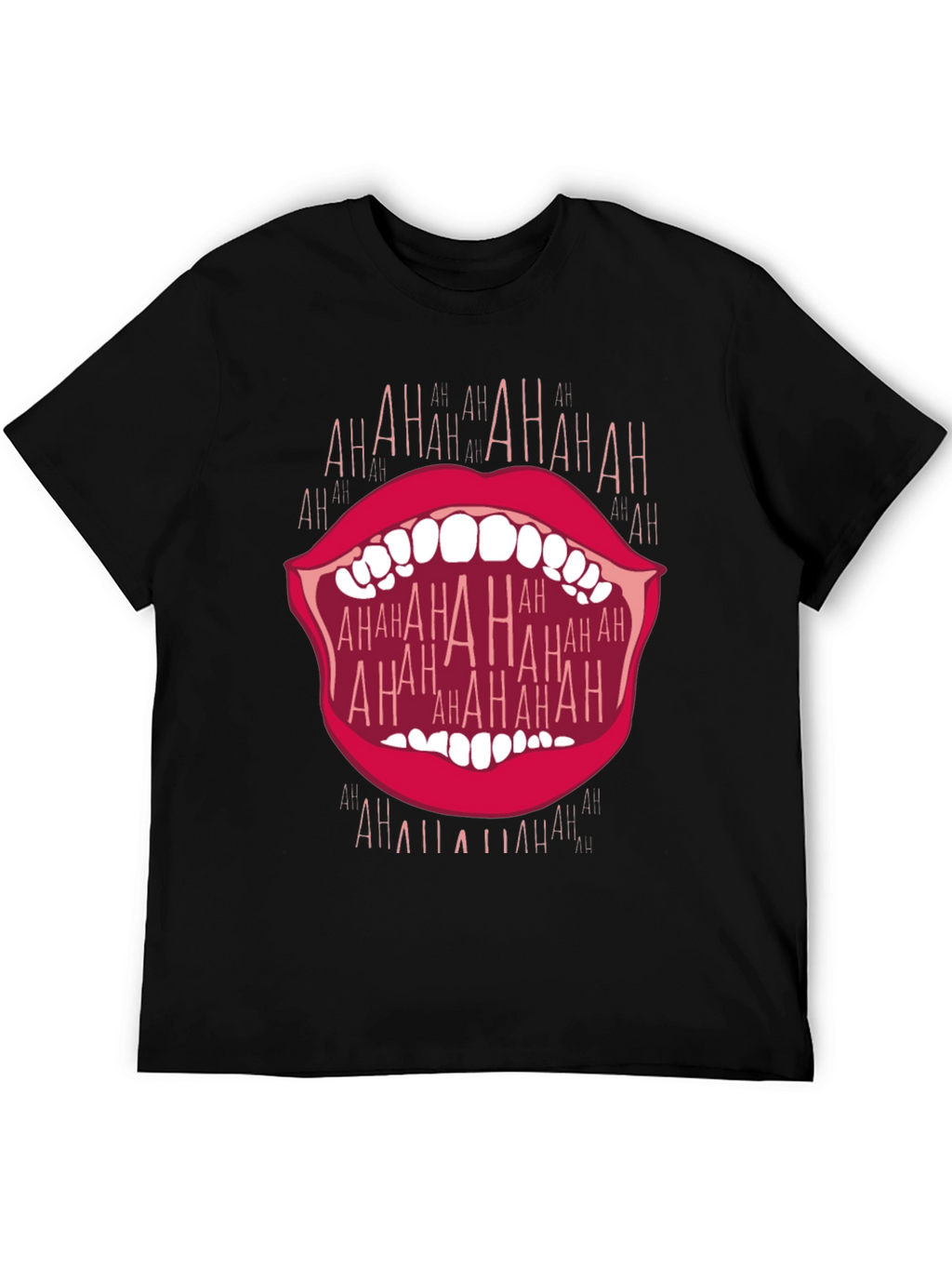 Laughing Mouth Graphic T-Shirt - Bold Statement Tee