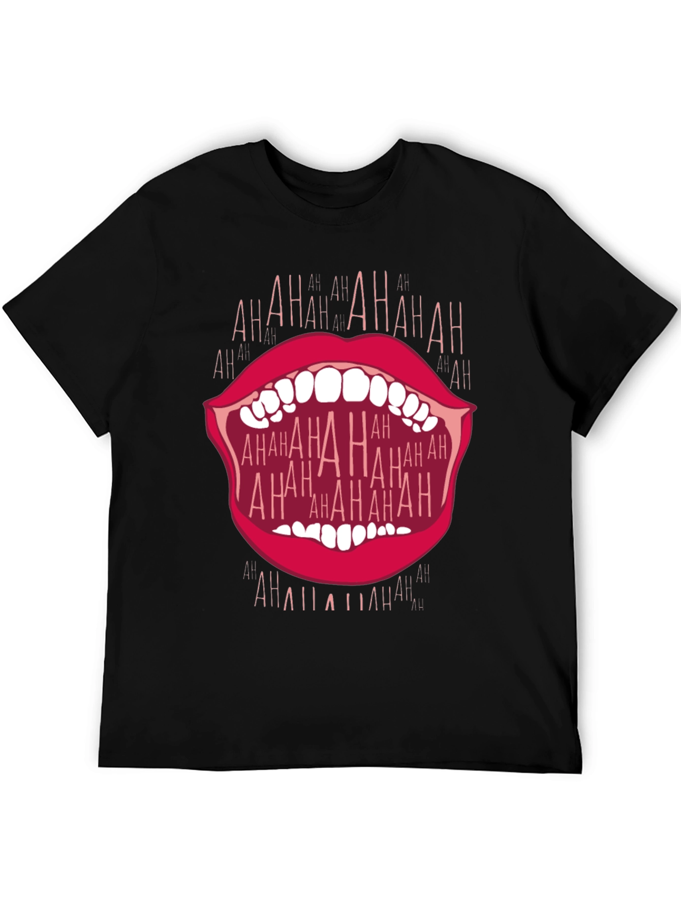 Laughing Mouth Graphic T-Shirt - Bold Statement Tee