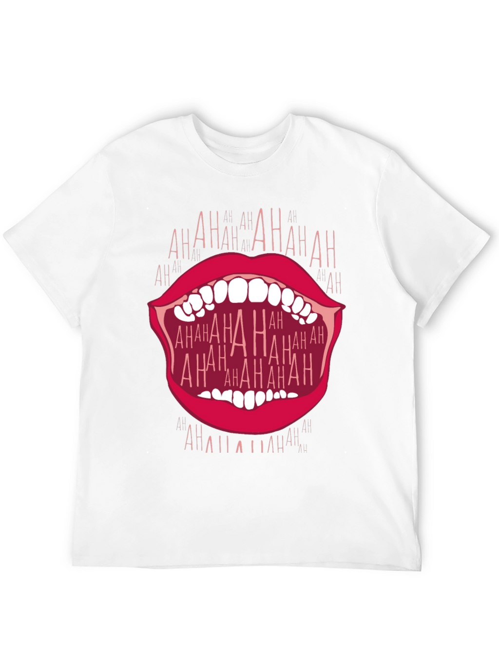 Laughing Mouth Graphic T-Shirt - Bold Statement Tee
