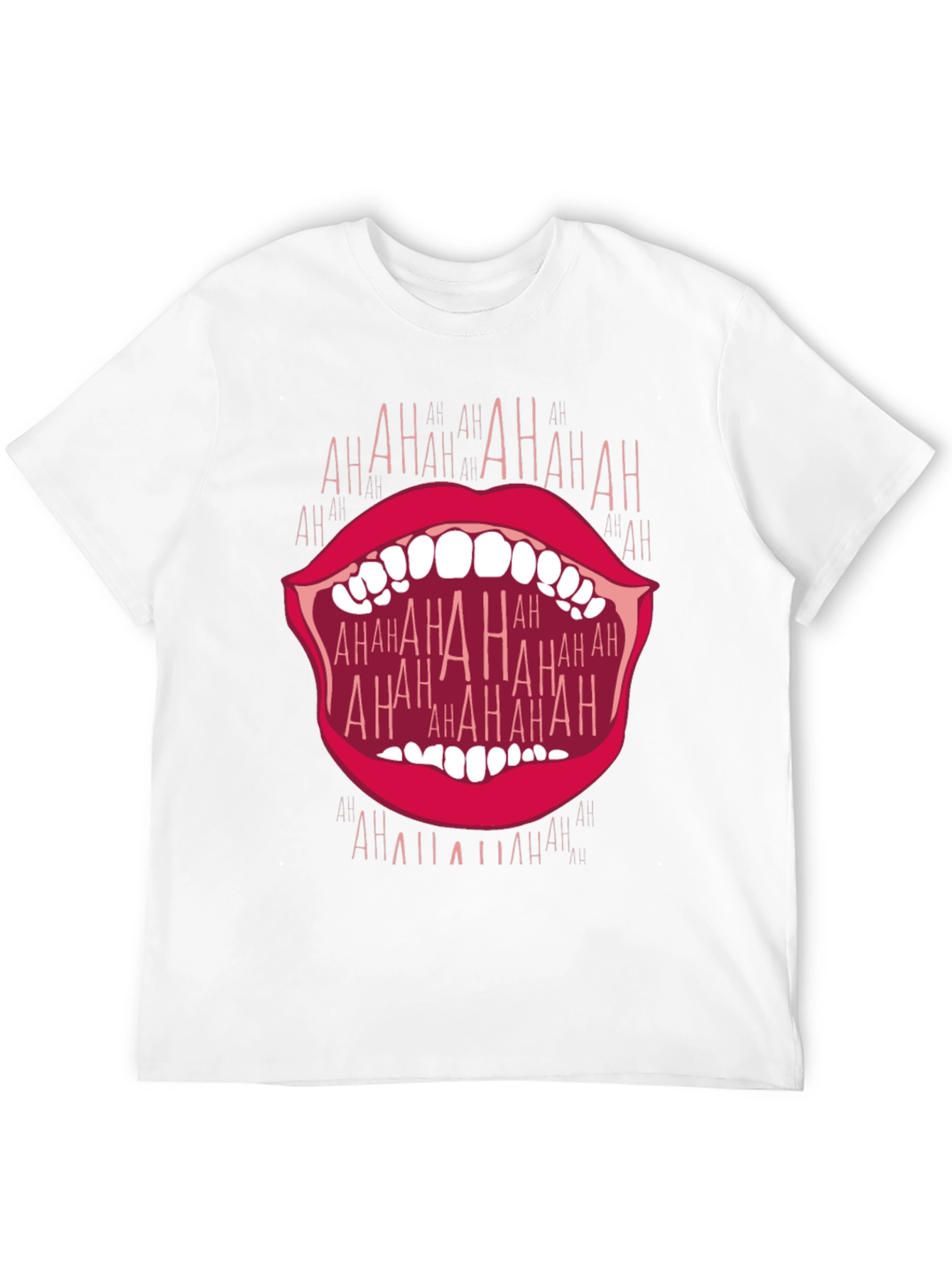 Laughing Mouth Graphic T-Shirt - Bold Statement Tee