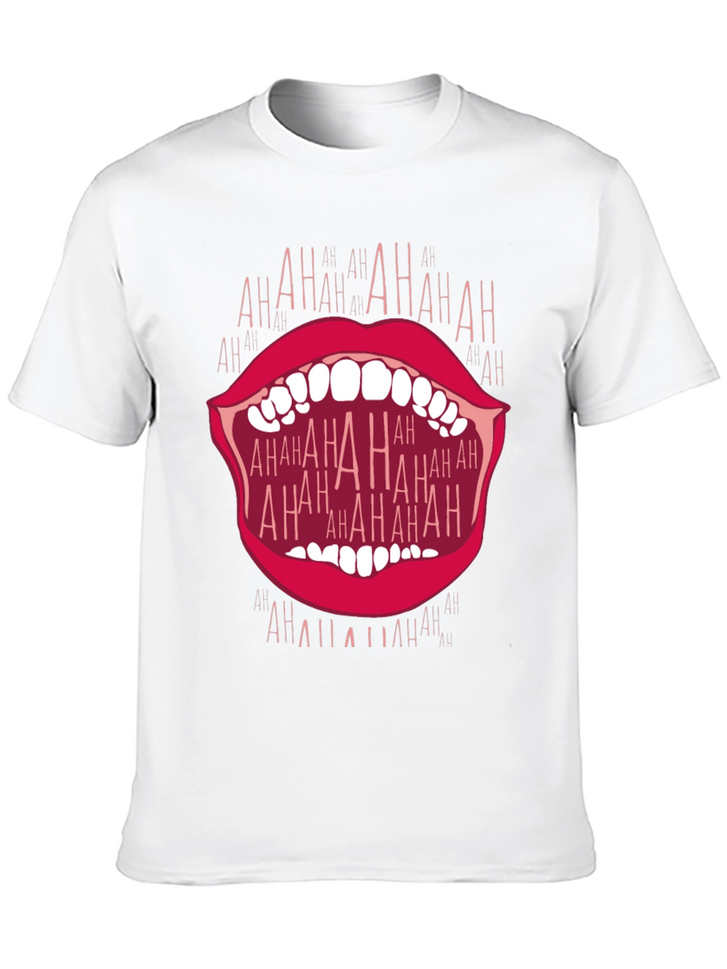 Laughing Mouth Graphic T-Shirt - Bold Statement Tee