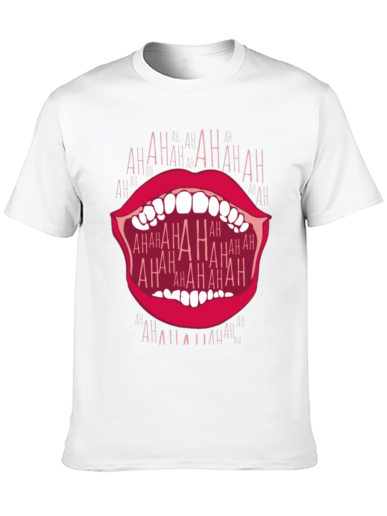 Laughing Mouth Graphic T-Shirt - Bold Statement Tee