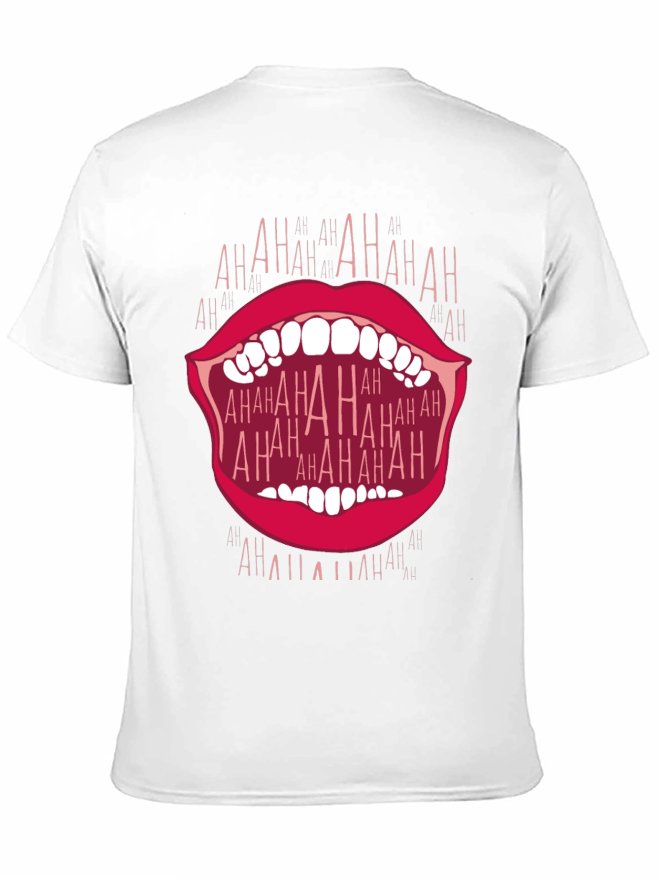 Laughing Mouth Graphic T-Shirt - Bold Statement Tee