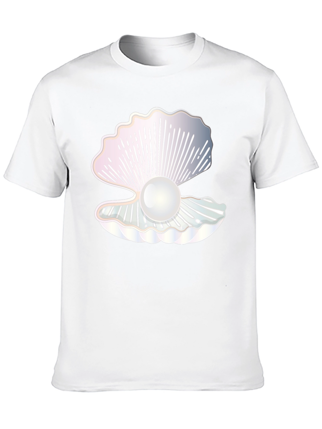 Oyster Pearl Graphic Black T-Shirt