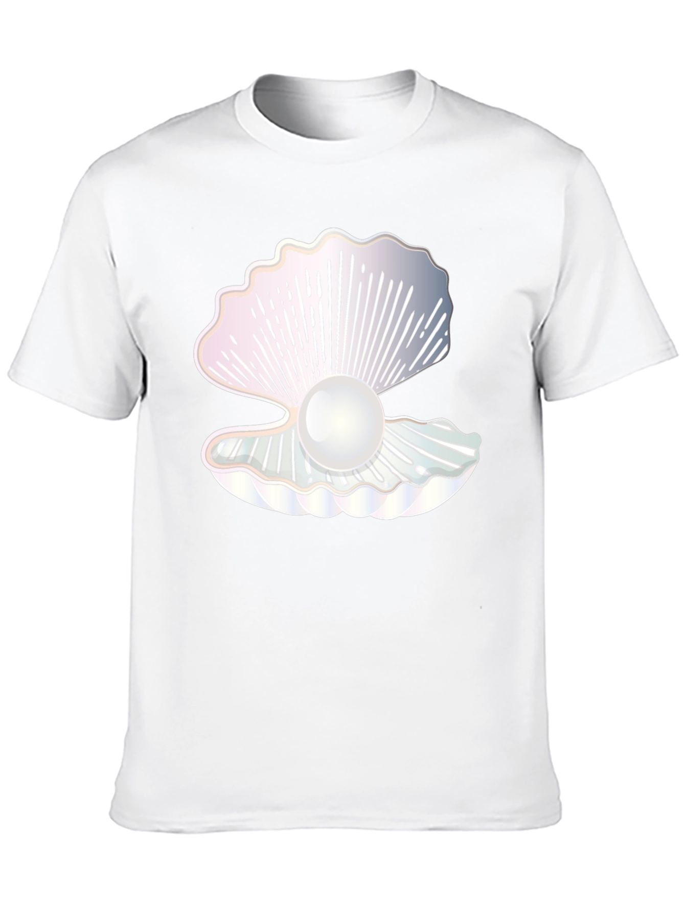 Oyster Pearl Graphic Black T-Shirt