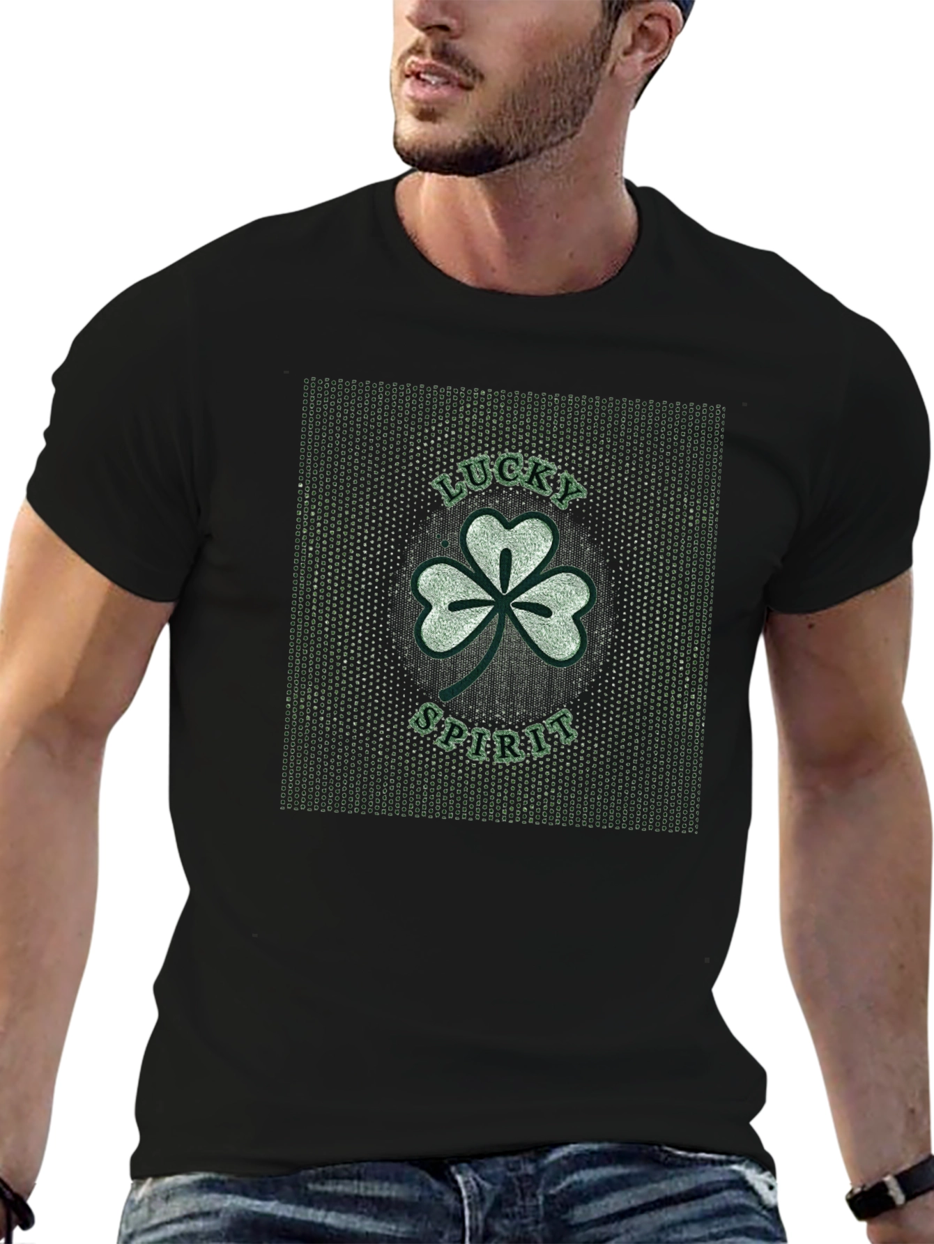 Lucky Spirit Shamrock Graphic T-Shirt