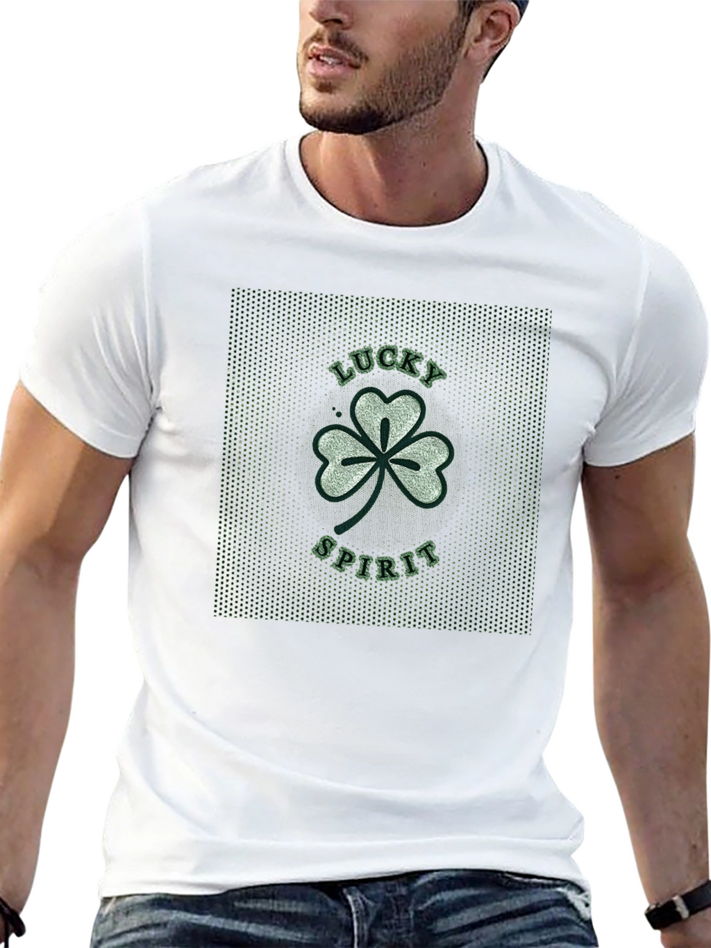 Lucky Spirit Shamrock Graphic T-Shirt