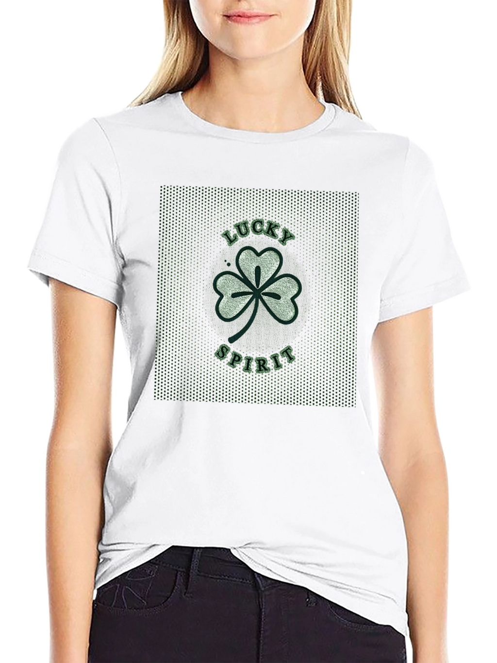 Lucky Spirit Shamrock Graphic T-Shirt