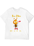 Bee Mine Valentines Day Black T-Shirt