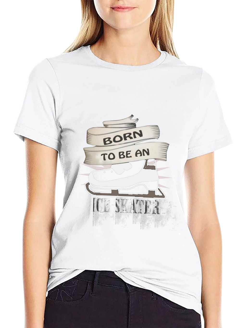 Born to Be An Ice Skater Graphic T-Shirt