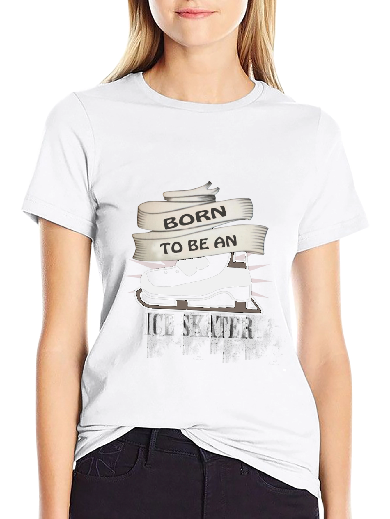 Born to Be An Ice Skater Graphic T-Shirt