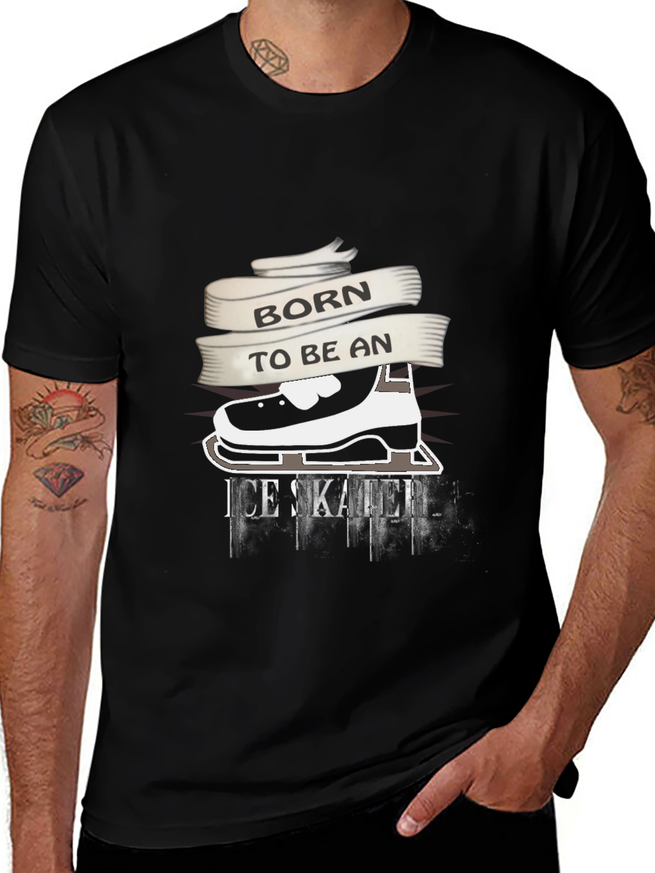 Born to Be An Ice Skater Graphic T-Shirt