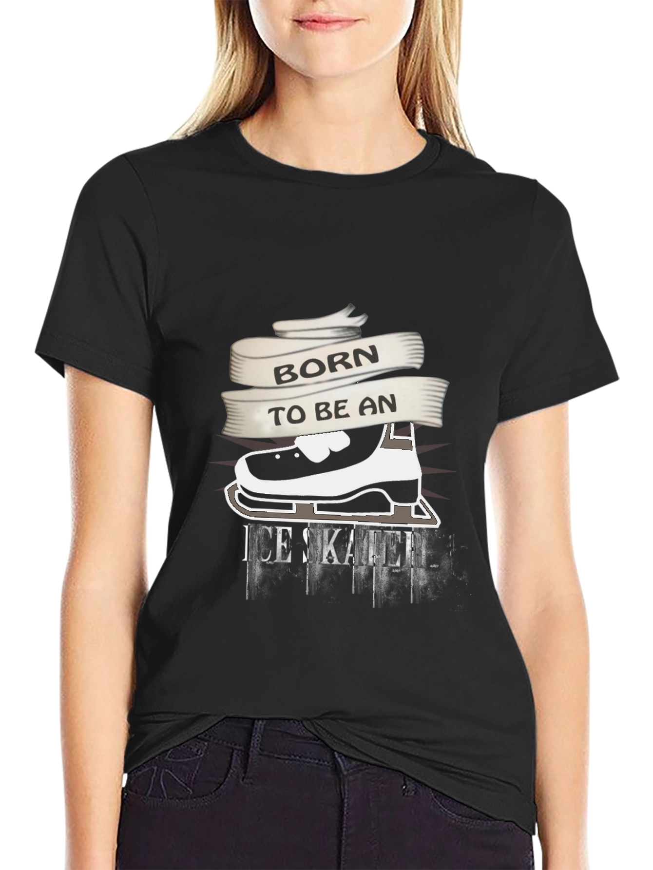 Born to Be An Ice Skater Graphic T-Shirt