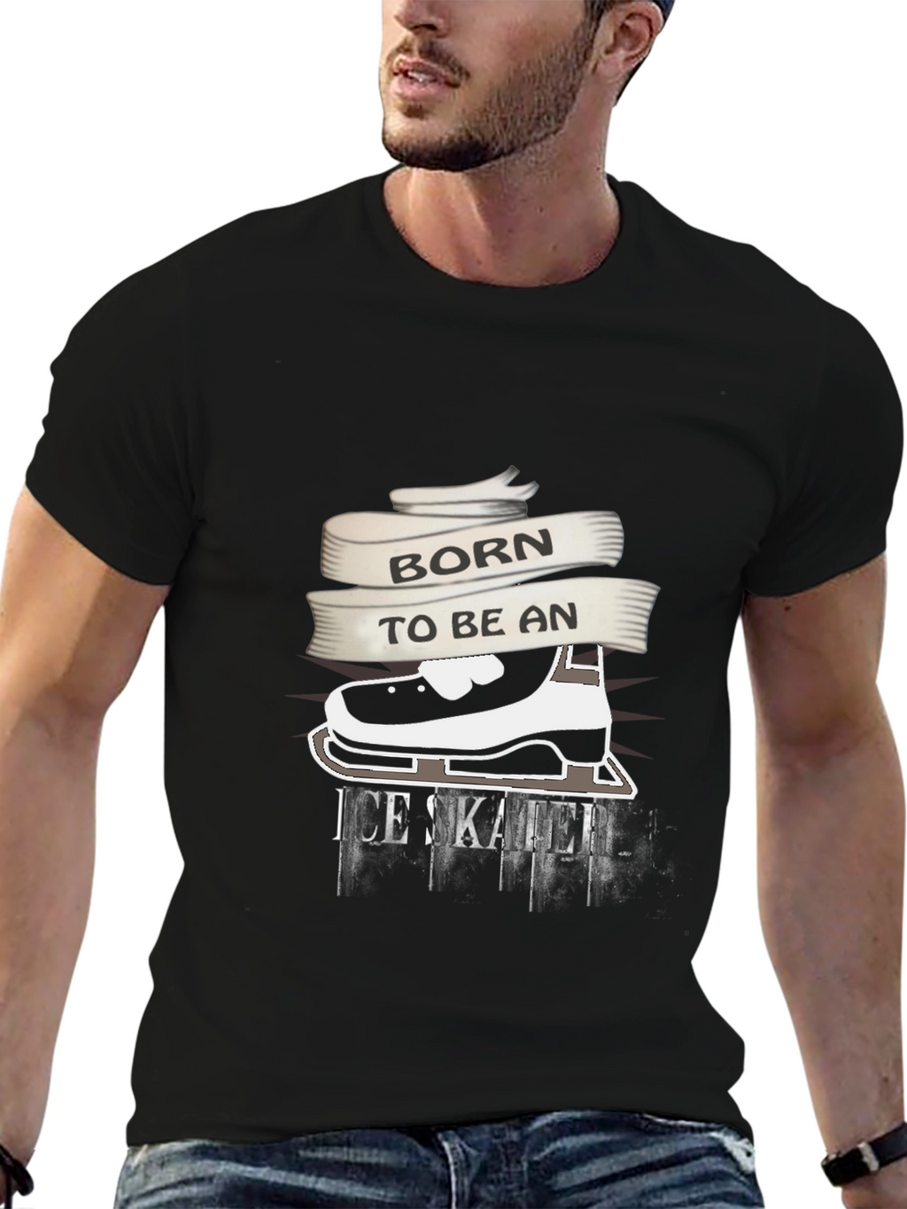 Born to Be An Ice Skater Graphic T-Shirt