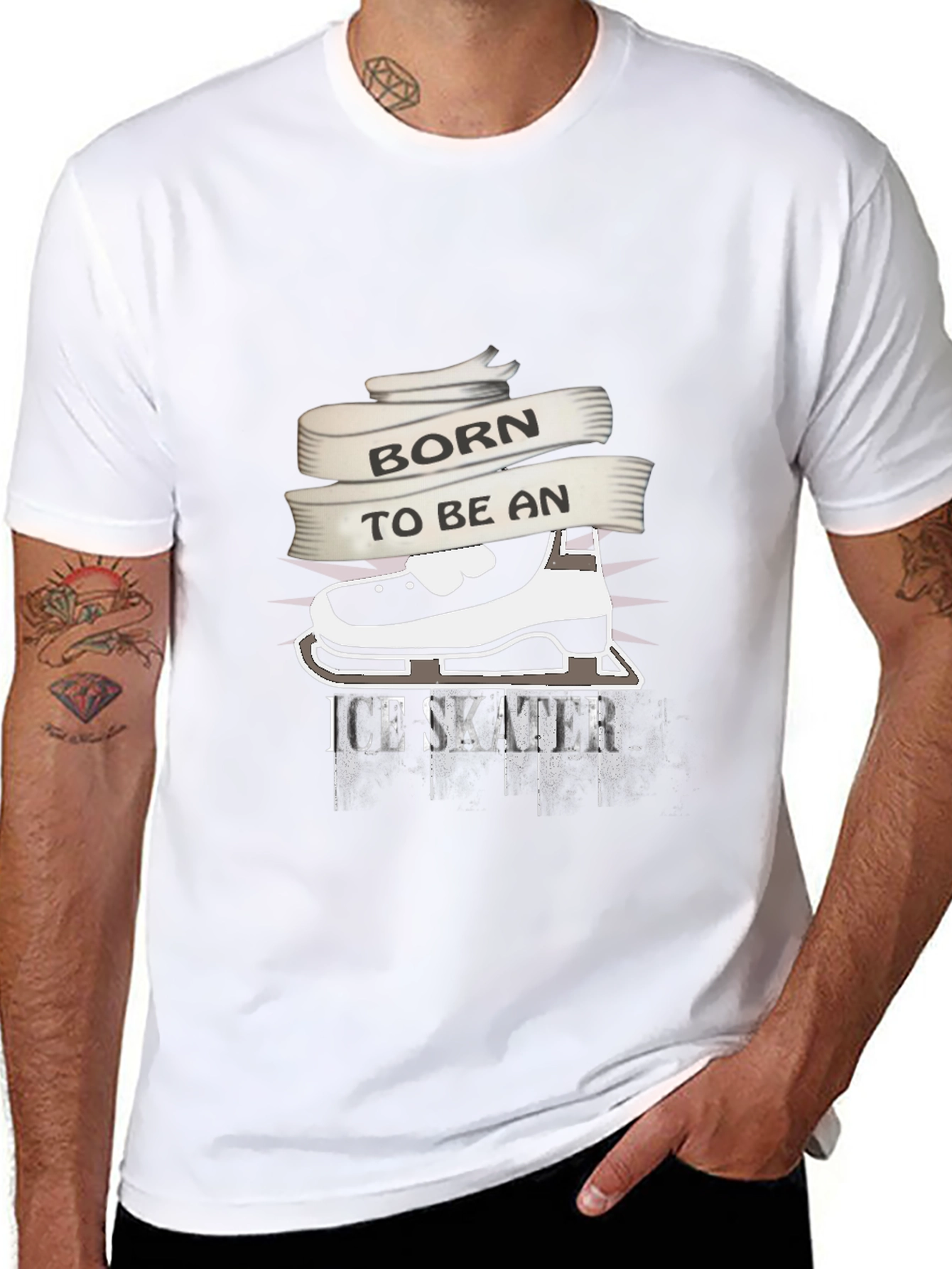 Born to Be An Ice Skater Graphic T-Shirt