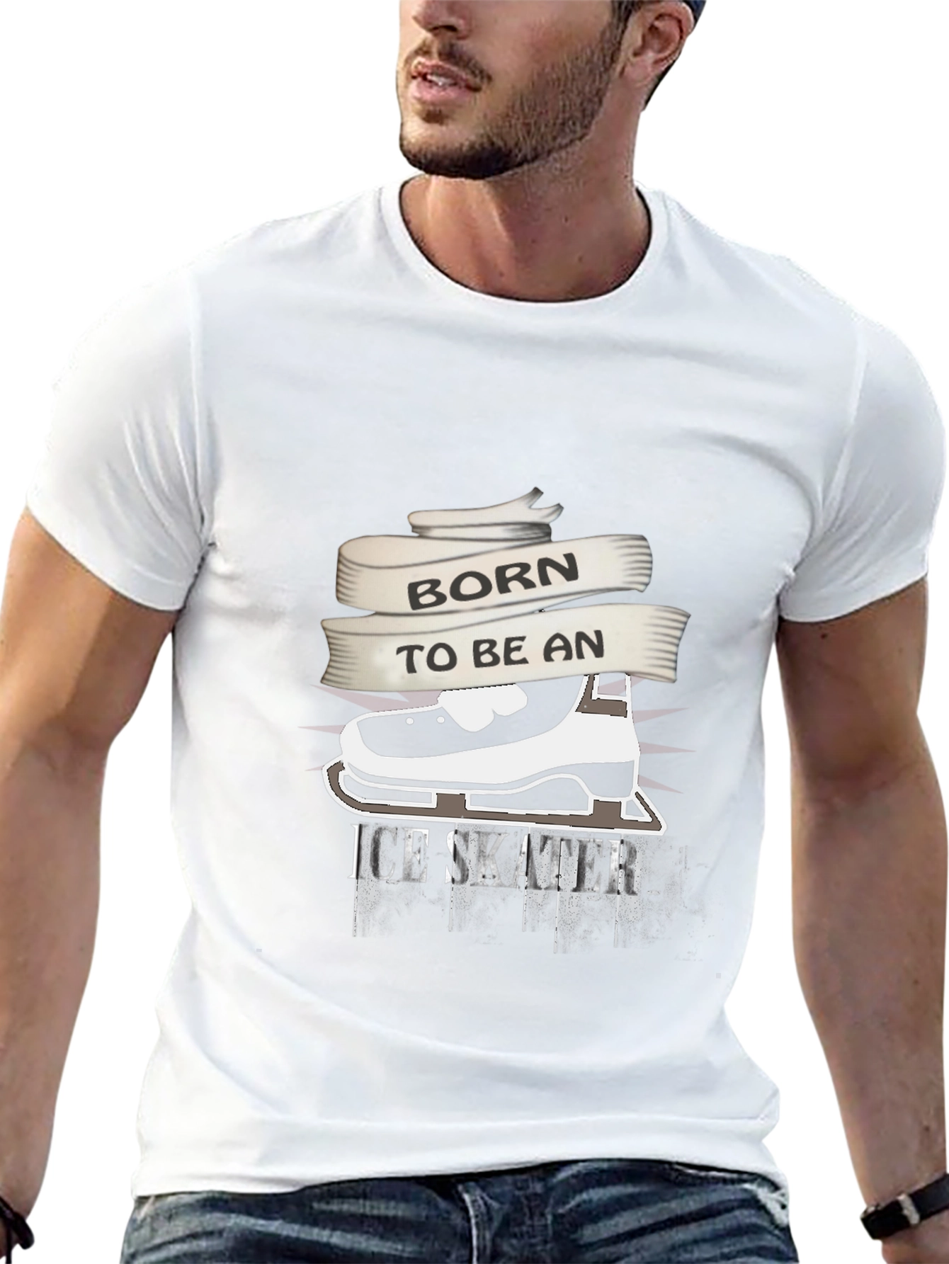 Born to Be An Ice Skater Graphic T-Shirt