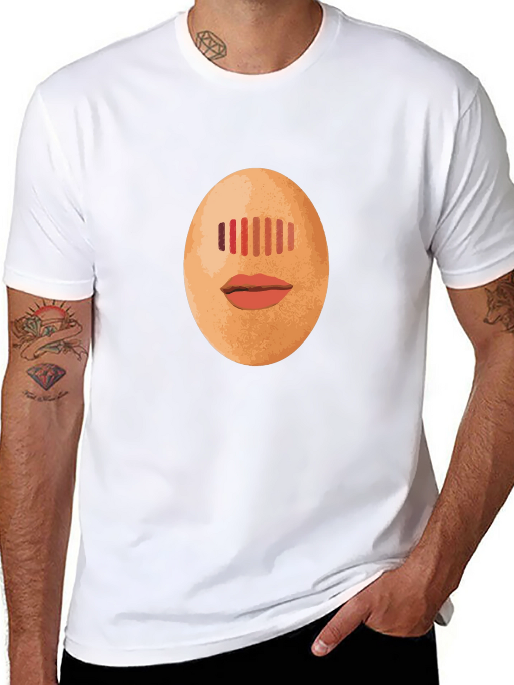 Egg Head Graphic Tee - Unique Black T-Shirt
