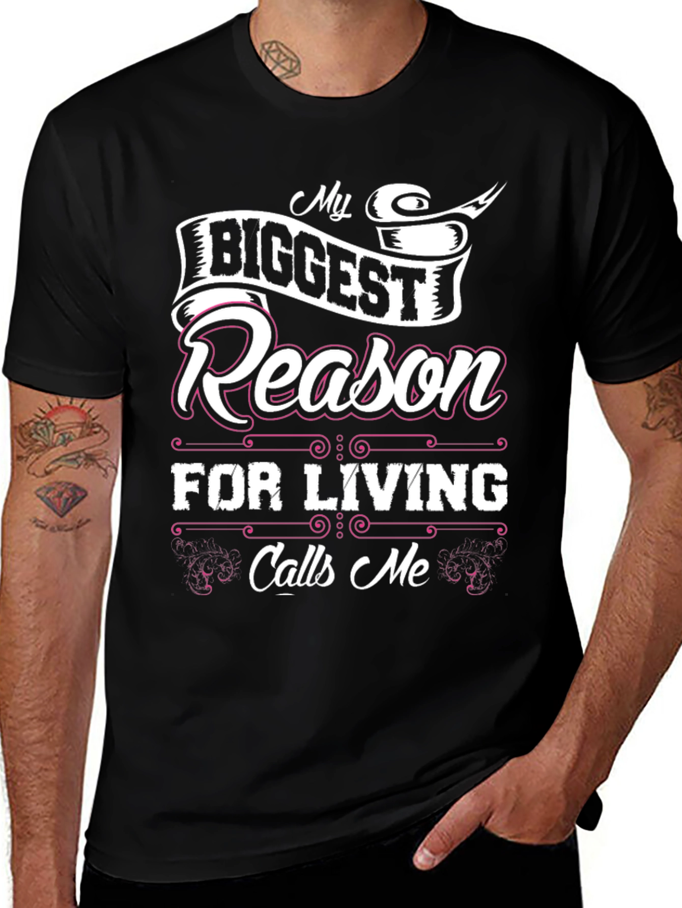 My Biggest Reason for Living T-Shirt - Black