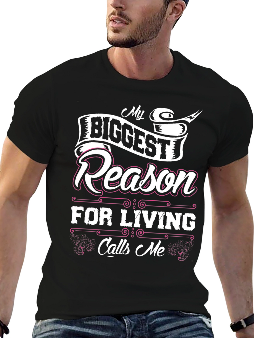 My Biggest Reason for Living T-Shirt - Black