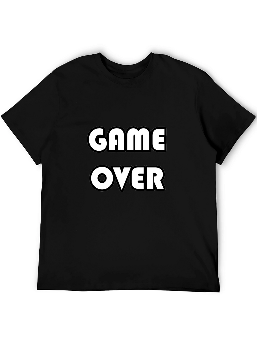 Game Over T-Shirt - Black Graphic Tee