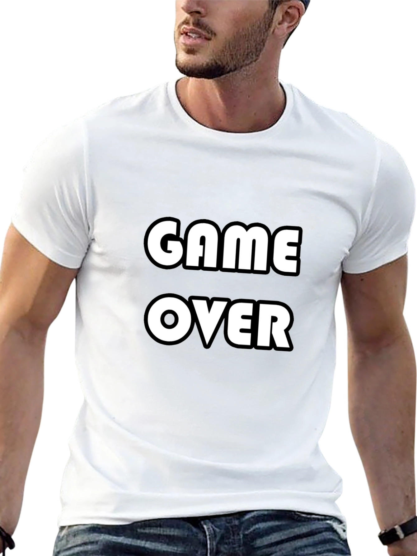 Game Over T-Shirt - Black Graphic Tee