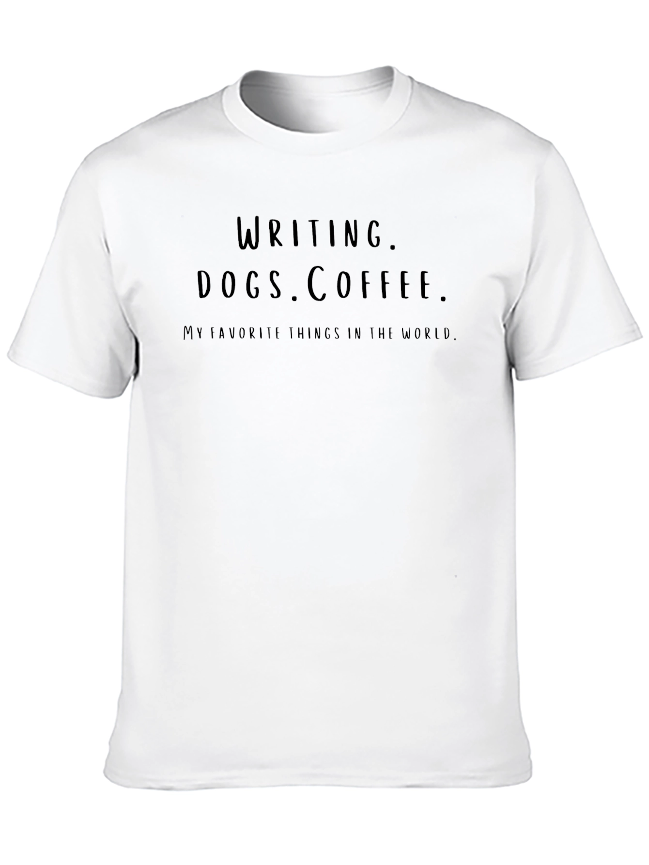 Writing Dogs Coffee T-Shirt