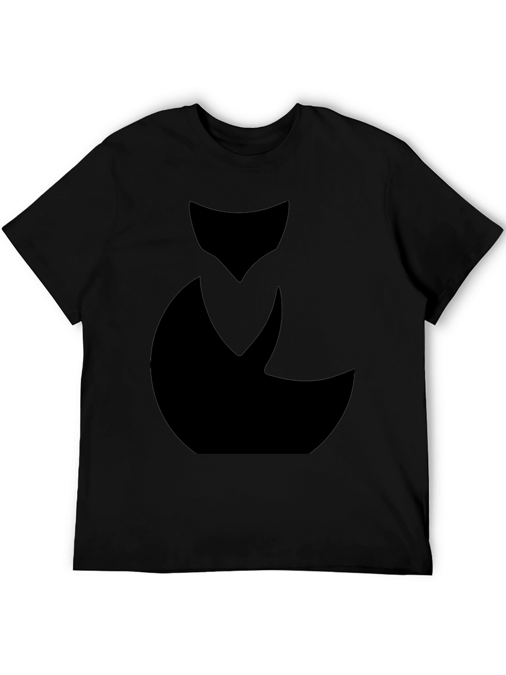 Abstract Black Cat Graphic Tee - Mens