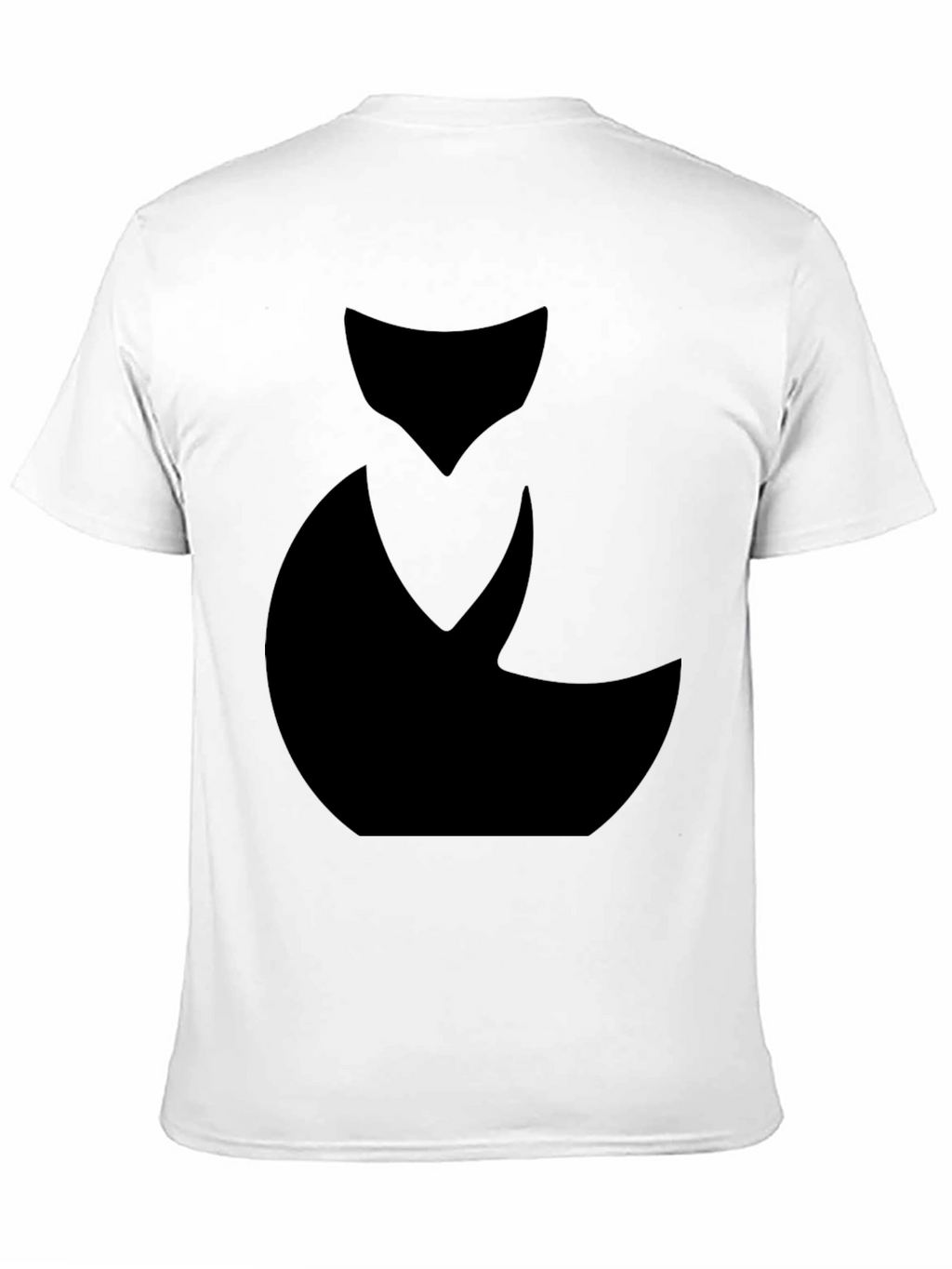 Abstract Black Cat Graphic Tee - Mens