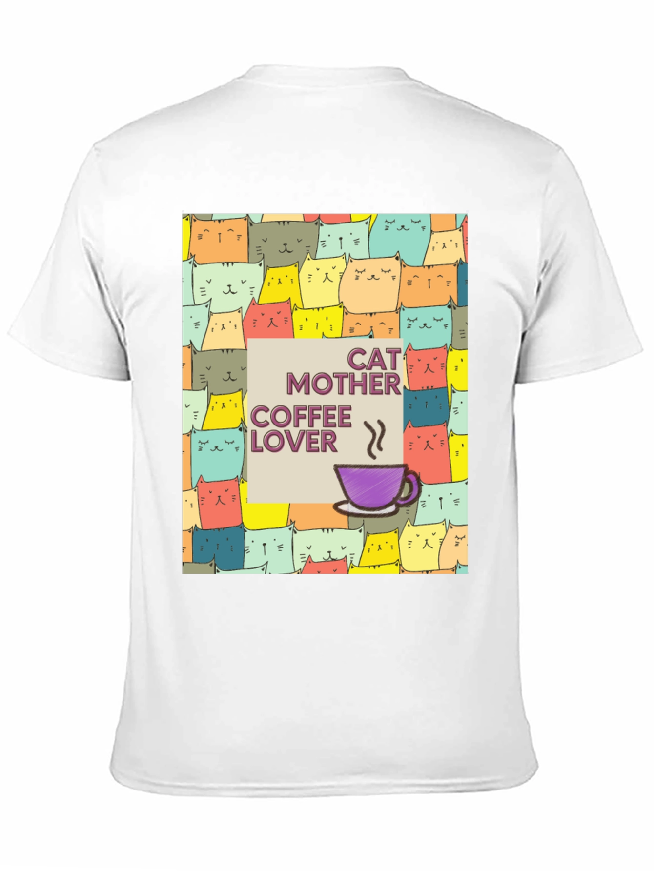 Cat Mother Coffee Lover Graphic T-Shirt