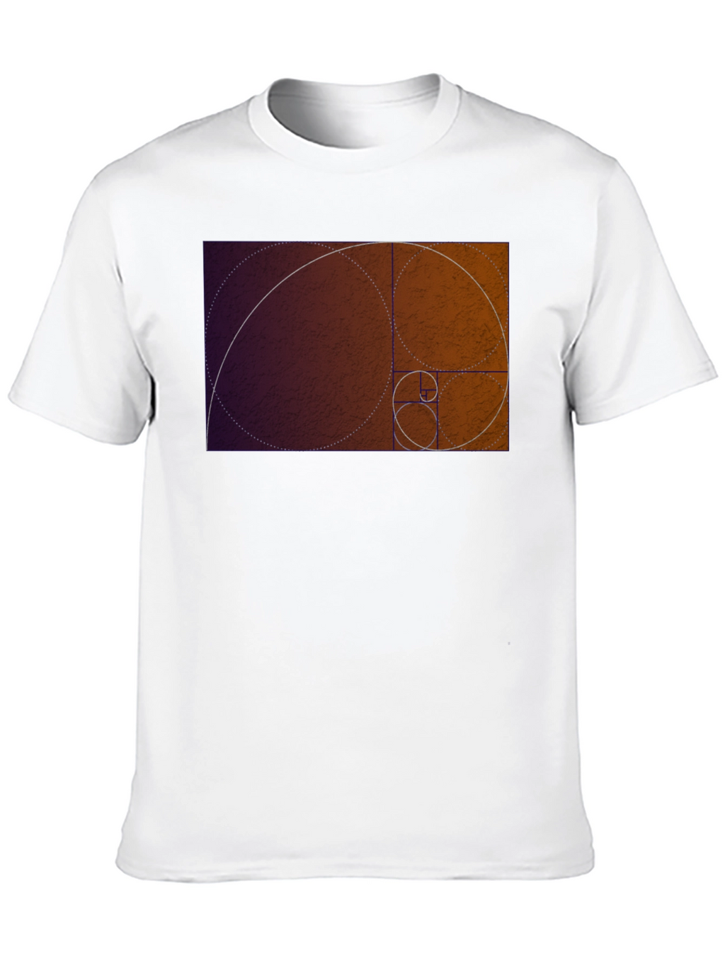 Golden Ratio Spiral Graphic Tee - Black