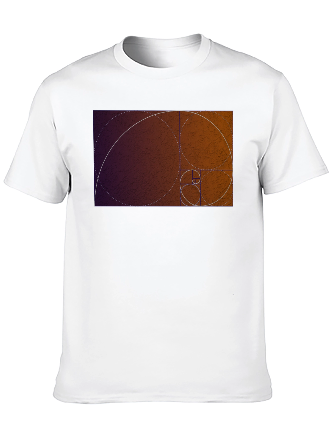 Golden Ratio Spiral Graphic Tee - Black