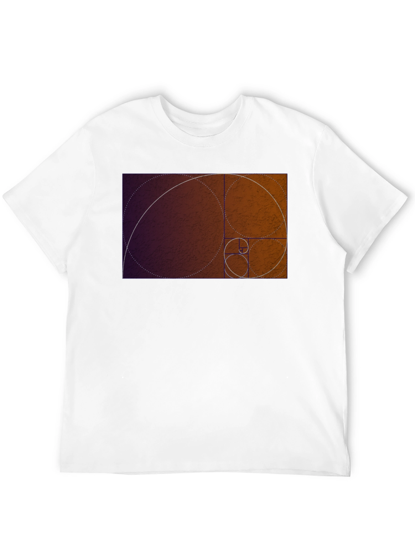 Golden Ratio Spiral Graphic Tee - Black
