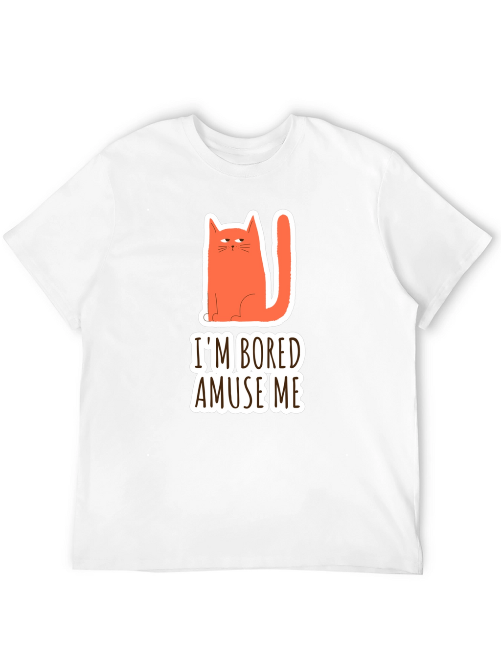 Bored Cat Graphic T-Shirt - Amuse Me!