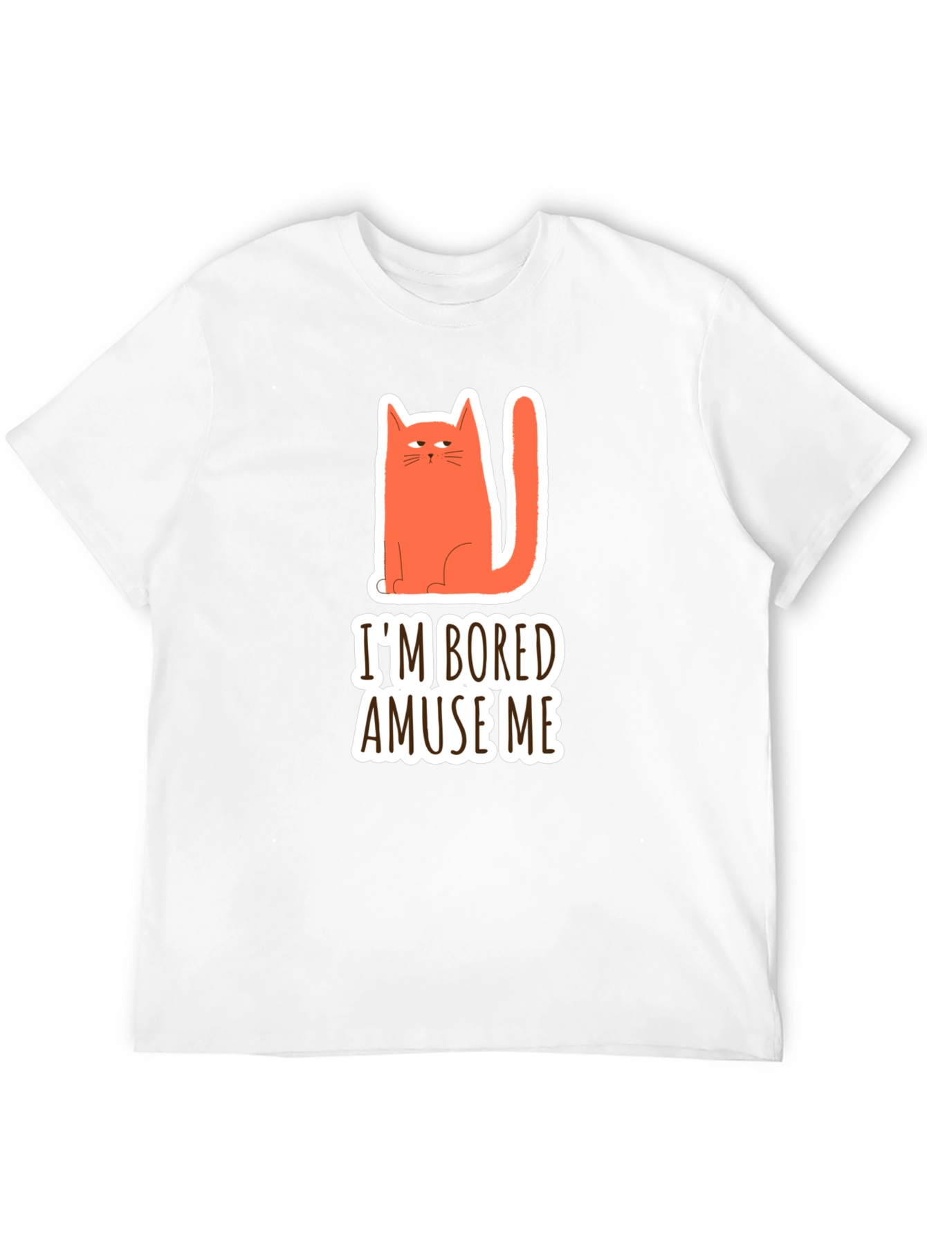 Bored Cat Graphic T-Shirt - Amuse Me!