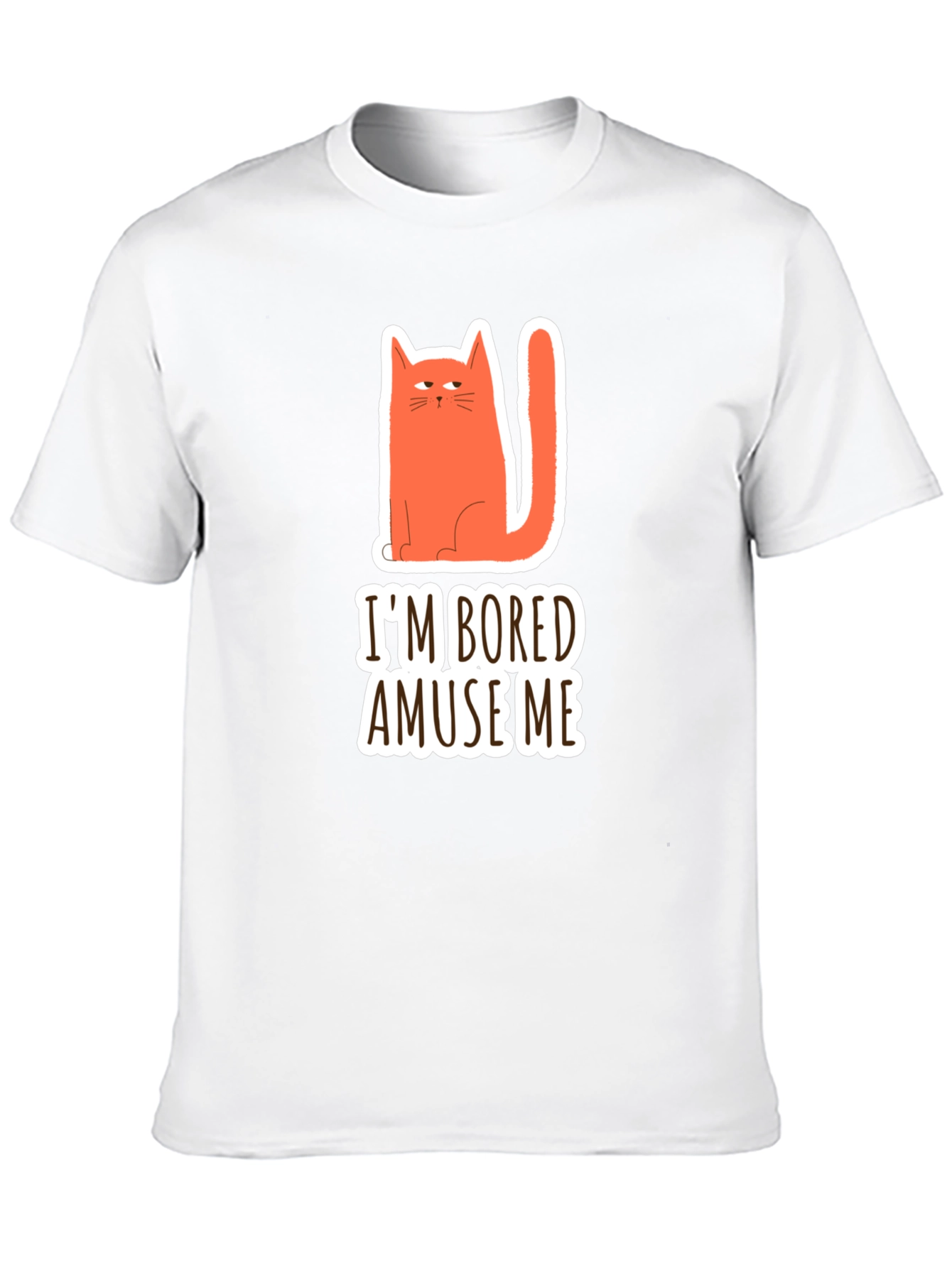 Bored Cat Graphic T-Shirt - Amuse Me!