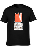 Bored Cat Graphic T-Shirt - Amuse Me!