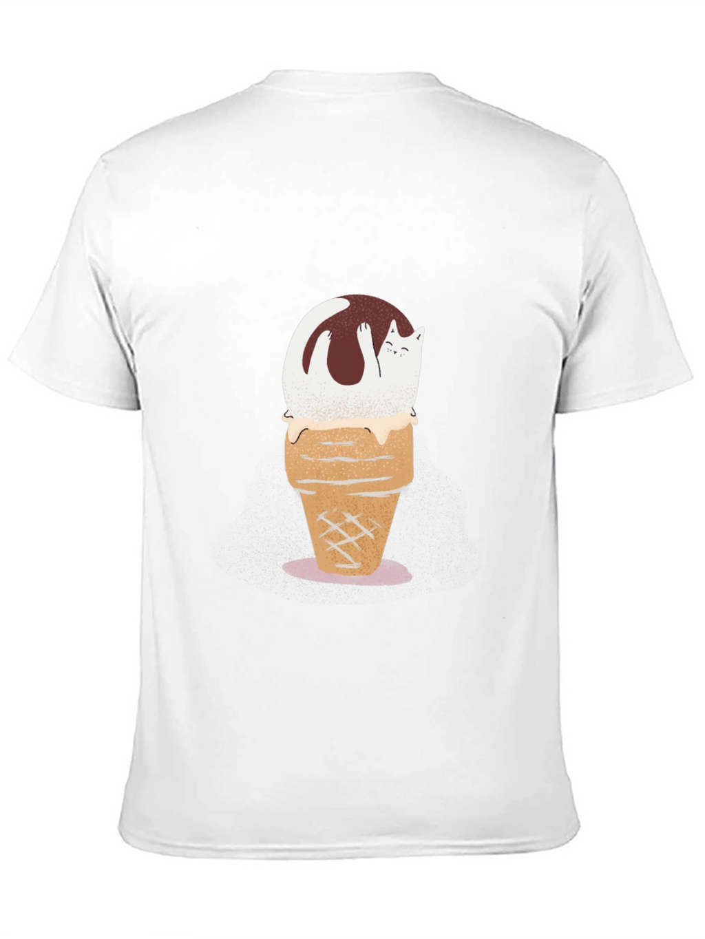 Cat Ice Cream Cone Graphic Tee