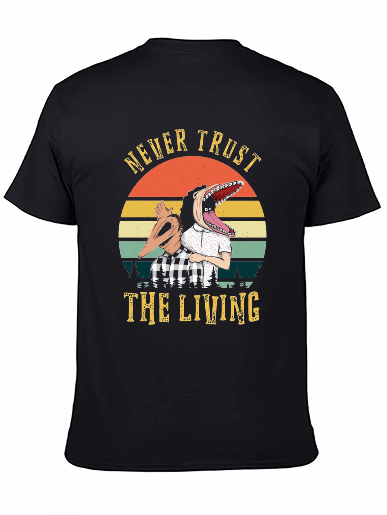 Never Trust the Living T-Shirt - Beetlejuice Inspired